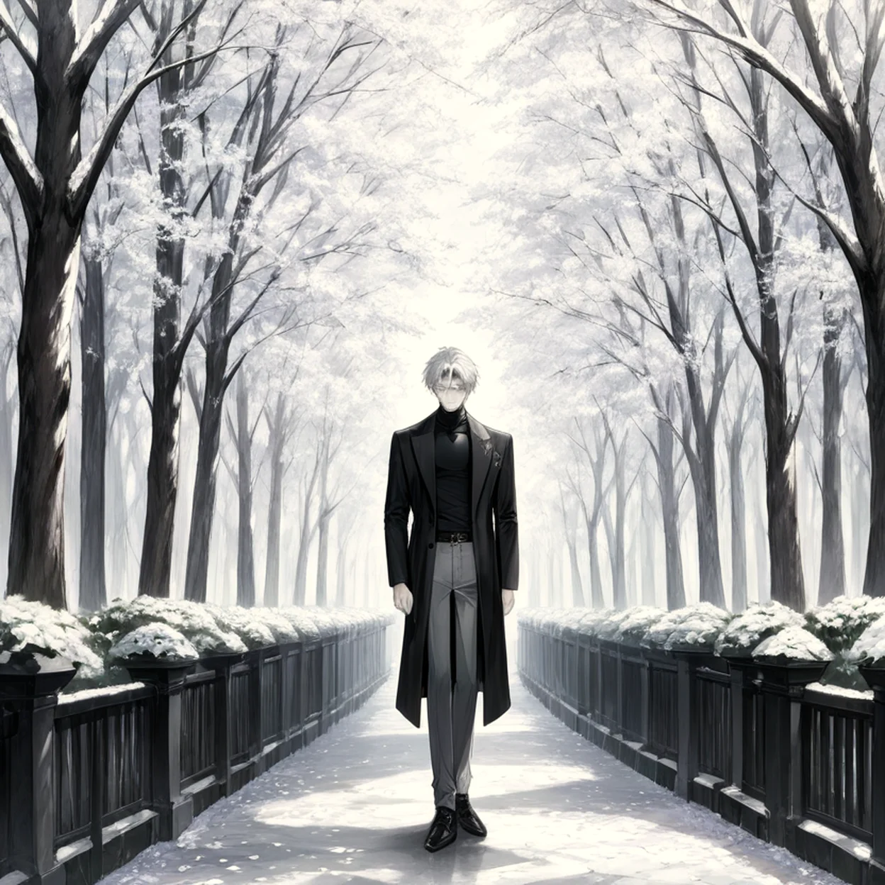 Sylas Voss — image 5/5, Kuudere AI character on HoneyChat