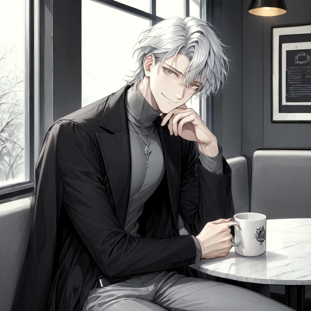 Sylas Voss — image 2/5, Kuudere AI character on HoneyChat