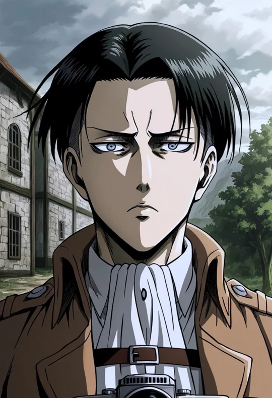 Levi Ackerman animated preview — Kuudere AI character on HoneyChat