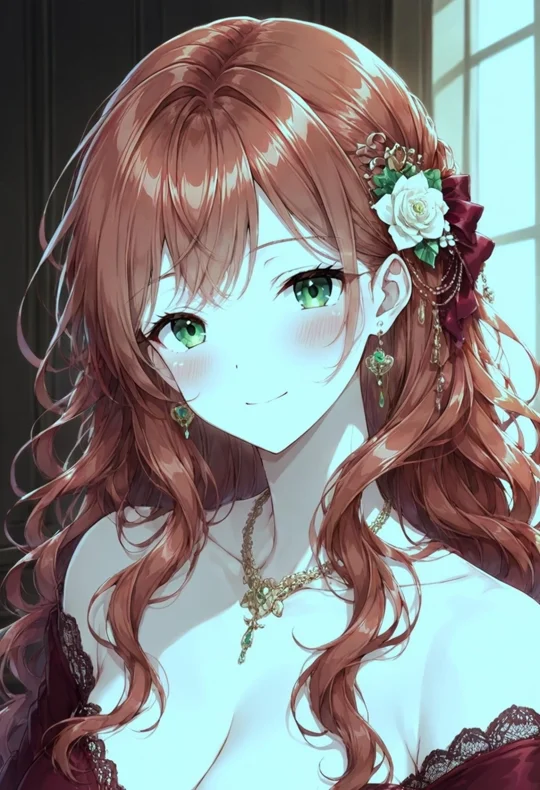 Scarlett Everly animated preview — Onee-san AI character on HoneyChat