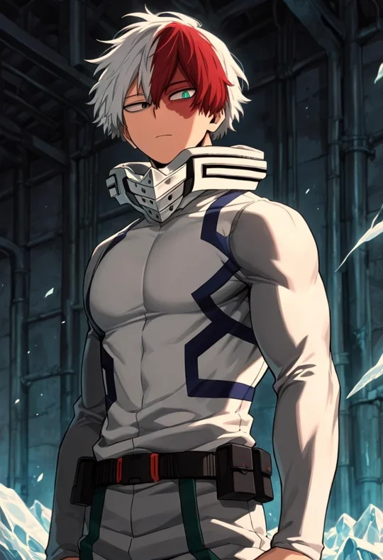 Todoroki Shoto animated preview — Kuudere AI character on HoneyChat